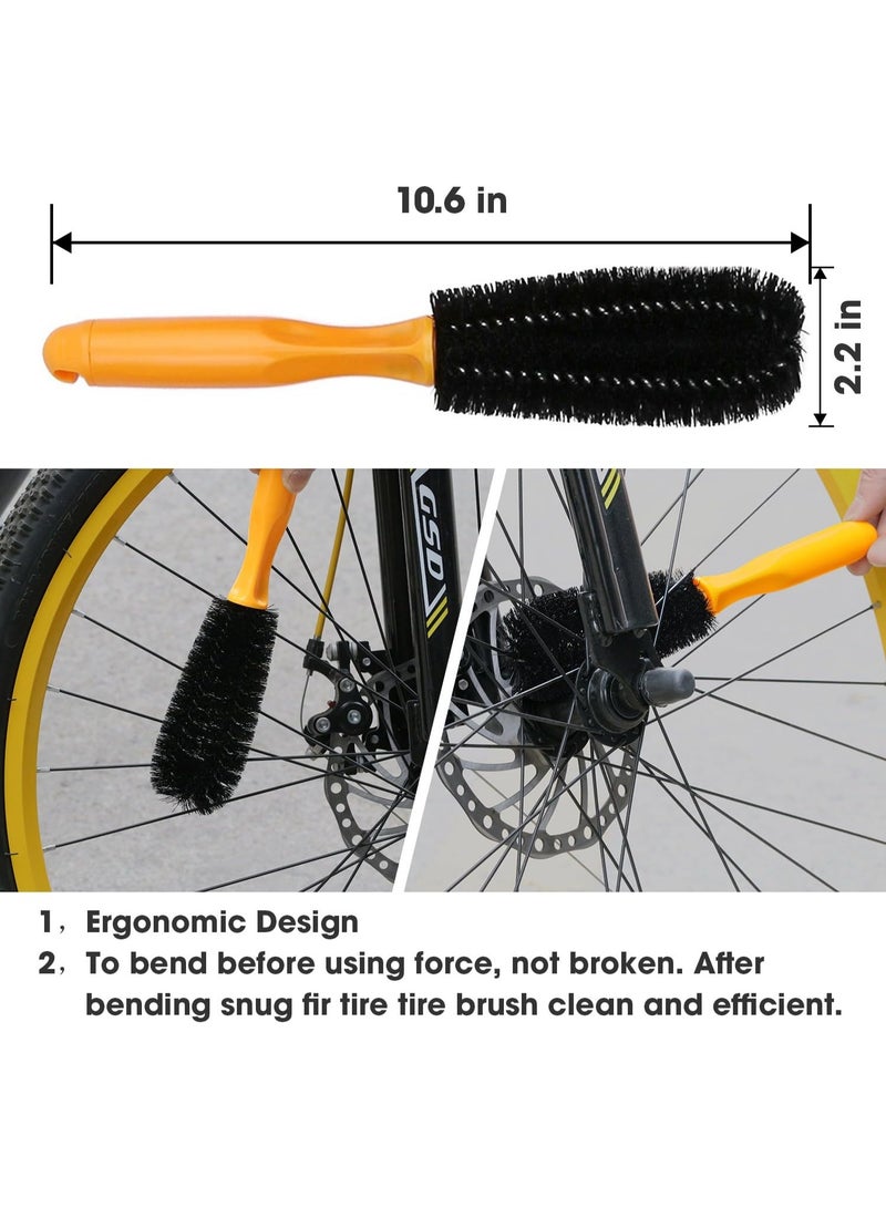 YelaJoy 11pcs Bicycle Bike Cleaning Tools Set, Bike Clean Brush Kit Suitable for Mountain, Road, City, Hybrid, BMX and Folding Bike - Image 3